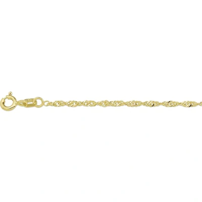 Afbeelding van Gouden Singapore Ketting 2.0 mm 45 cm 14 karaats