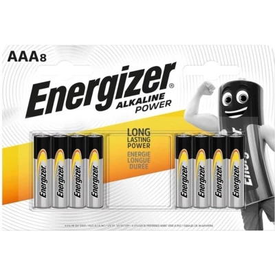 Afbeelding van Energizer Power LR03 AAA Alkaline batterij 8 stuks