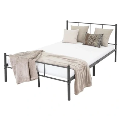 Afbeelding van ML Design metalen bed antraciet, 120x200 cm, gemaakt van stalen frame met poedercoating