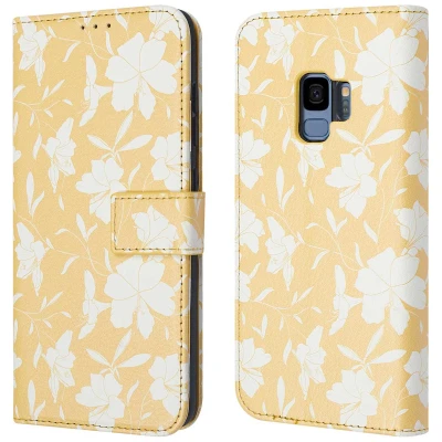 Afbeelding van Samsung Galaxy S9 Hoesje Kunstleder iMoshion Bookcase Geel Telefoonhoesje