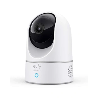 Afbeelding van eufy Bewakingscamera, IP camera, Security Indoor Cam 2K voor binnen, plug in zwenk kantelbeveiligingscamera met spraakassistent, bewegingssensor, HomeBase niet nodig (Refurbished)