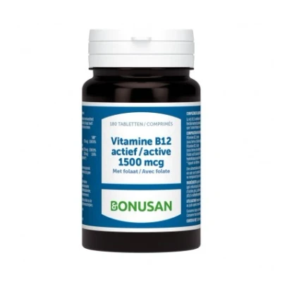 Afbeelding van Bonusan Vitamine B12 Actief 1500mcg 180 tabletten