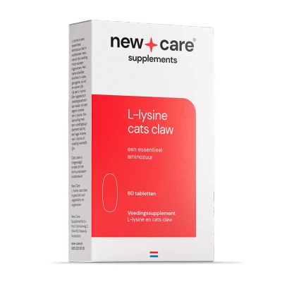Afbeelding van New Care L Lysine + cat&#039;s claw 60 tabletten