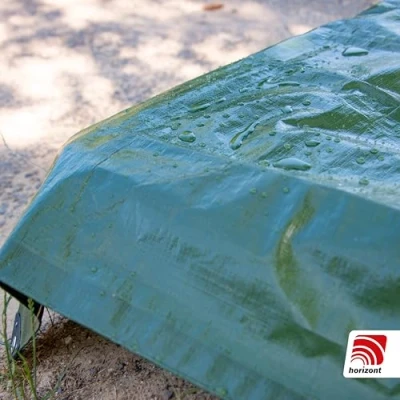Afbeelding van Horizont Afdekzeil 4x8m Waterdicht, UV bestendig, 140 g/m² Bescherming tegen Weer en Wind Groen