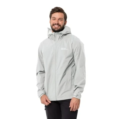 Afbeelding van Jack Wolfskin Elsberg Regenjas, Heren, Maat: XL, Cool grey