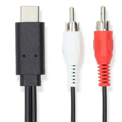 Afbeelding van USB C™ Adapter 3.2 Gen 1 Male 2x RCA 1.00 m Nedi