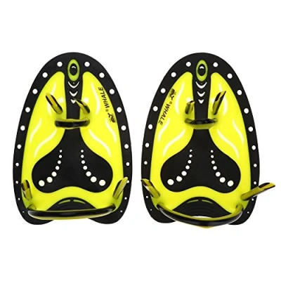 Afbeelding van VGEBY Zwemmen Hand Peddel Verstelbare Duiken Training Vin Flippers Uitrusting (L Geel)