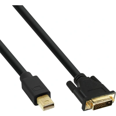 Afbeelding van Premium Mini DisplayPort 1.1a naar DVI kabel (1920 x 1200) / zwart 0,50 meter