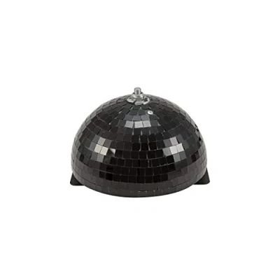 Afbeelding van Eurolite Halve Discobal Spiegelbol Discobol 20cm Zwart met motor