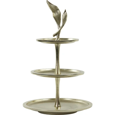 Afbeelding van Light &amp; Living Etagere FOGLIA 30x30x51 Goud