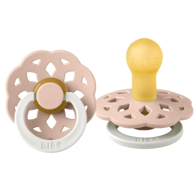 Afbeelding van Bibs Boheme Glow In The Dark Blush 0 6 mnd Fopspeen 210256C