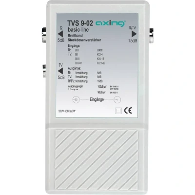 Afbeelding van Axing TVS 9 Multirangeversterker TV, FM 10 dB