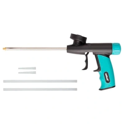 Afbeelding van wolfcraft Doseerpistool Voor montageschuim I 4342000 keurig afdichten, isoleren en lijmen