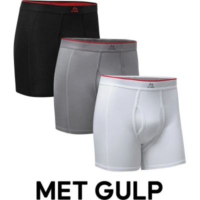 Afbeelding van DANISH ENDURANCE Boxershorts Bamboe Viscose met Gulp voor Heren 3 pack Maat 3XL