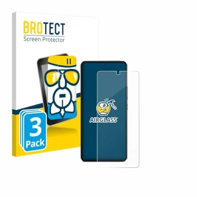Afbeelding van BROTECT Screenprotector voor Vivo V40 SE Folie Beschermfolie Beschermglas transparant (3 Stuks)
