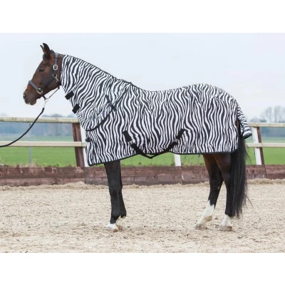 Afbeelding van Harry&#039;s Horse 32205029 215cm vliegendeken met apart halsdeel, XL, zebra