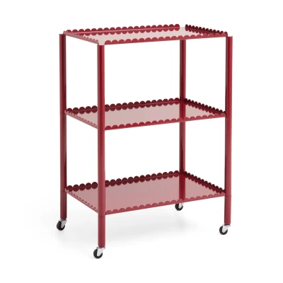 Afbeelding van Hay Arcs Trolley kast 44 x 63 cm Donkerrood
