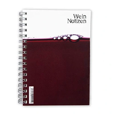 Afbeelding van Susi Winter Design &amp; Paper Praktisch wijnnotitieboek gemaakt van natuurlijk papier, wijnen snel en eenvoudig onthouden!