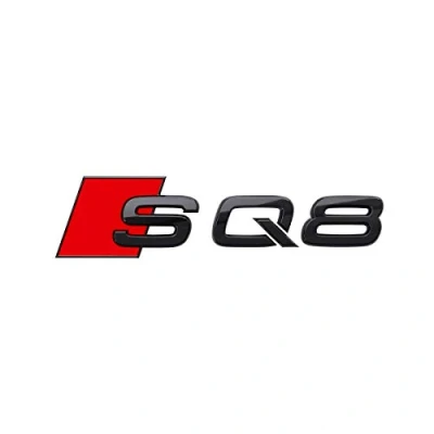 Afbeelding van Audi 4M8071804 belettering SQ8 Black Edition embleem letters modelaanduiding sticker zwart/rood