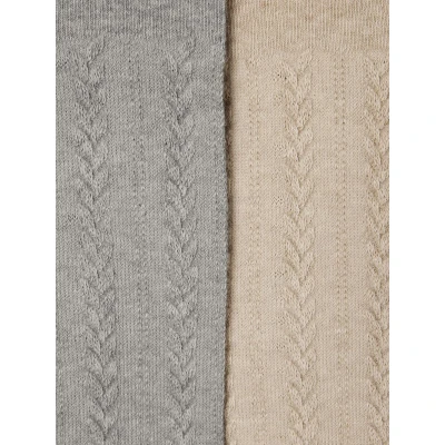 Afbeelding van Vertbaudet Set met 2 paar maillots in tricot gedraaide steek voor babymeisjes