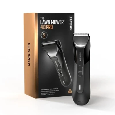 Afbeelding van MANSCAPED® The Lawn Mower® 4.0 PRO Lies en lichaamshaartrimmer, vernieuwd SkinSafe™ trimmermes, waterdichte trimmer, USB C draadloos opladen, scheerapparaat voor heren met reisvergrendeling