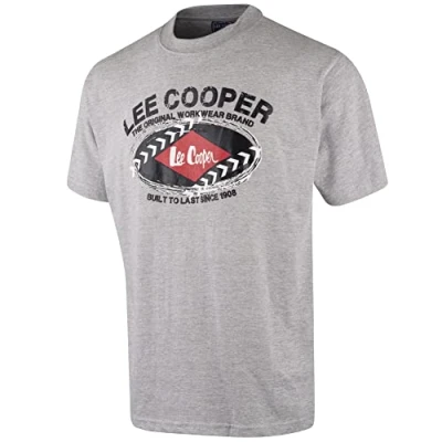 Afbeelding van Lee Cooper Workwear Graphic T shirt, grijs, LCTS014 M