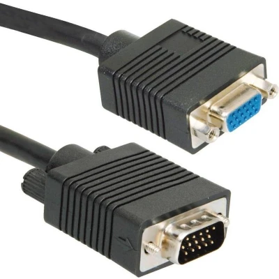 Afbeelding van VGA monitor verlengkabel CCS aders / zwart 1,5 meter