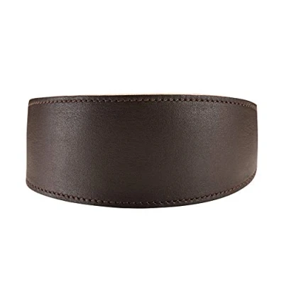 Afbeelding van HUNTER SUPER SOFT Windhond halsband, leer, gevoerd, 37 (XS S), donkerbruin