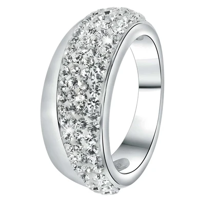 Afbeelding van Lucardi Ring silvercoloured, Dames, Maat: 63, Silver coloured