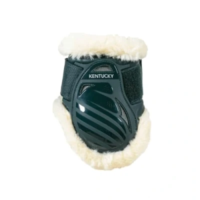 Afbeelding van Kentucky Horsewear Strijklappen Vegan Wol Young Horse Donkergroen m