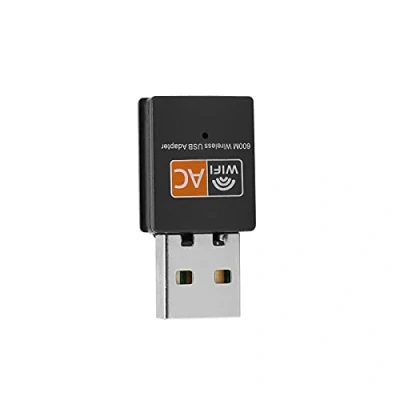 Afbeelding van USB computer Wifi ontvanger, 11AC Dual band Speed ​​​​Wifi adapter 600Mbps High ​​​​Transmissie voor Desktop pc Tablet (Dual draadloze netwerkkaart)
