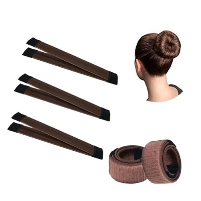 Afbeelding van TRIXES Haarknot Snap Band Styling Tool Pack van 3 Beauty Aid Accessoire