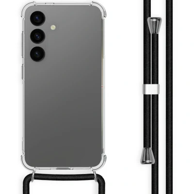 Afbeelding van Samsung Galaxy S24 Hoesje Kunststof iMoshion Hardcase/Koordhoesje/Backcover Zwart Telefoonhoesje