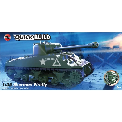 Afbeelding van Airfix J6042 QUICKBUILD Sherman Firefly Tank Plastic Modelbouwpakket