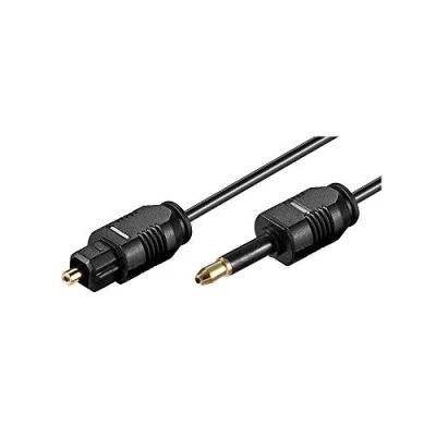 Afbeelding van goobay 51224 Toslink optische digitale audio aansluitkabel, zwart, 1 meter