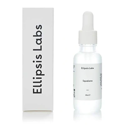 Afbeelding van squalane olie van Ellipsis Labs, 100% natuurlijke olijf afgeleide olie, een diepe vochtinbrenger voor het aanpakken droge huid met anti verouderingseigenschappen, 30 ml.