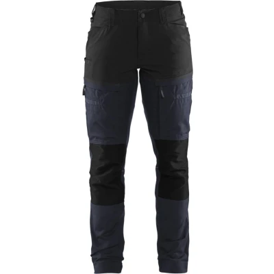 Afbeelding van Blaklader Servicewerkbroek met stretch voor dames 7166 1845 Donker marineblauw/Zwart D21