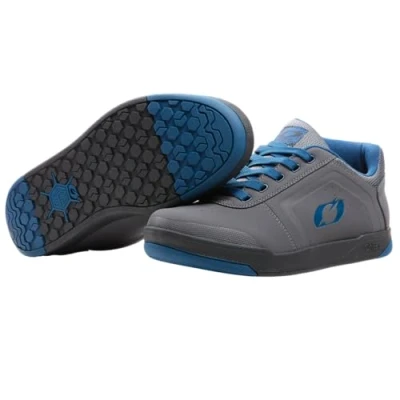 Afbeelding van O&#039;NEAL Mountainbike Schoenen Downhill Freeride Vegan Balans tussen grip en herpositionering van de voet, interne gewrichtsbescherming Pinned Pro Flat Pedal V.22 Adult Blauw Grijs 40