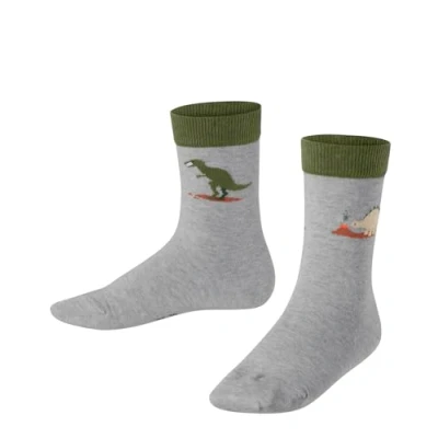 Afbeelding van Falke Dinosaurs Sokken voor kinderen, Maat: 35 38, Lt. heather