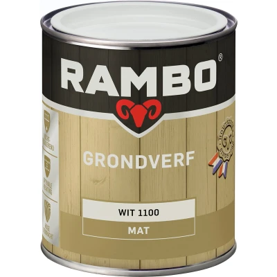 Afbeelding van Rambo Grondverf Buiten Dekkend Mat Wit 1100