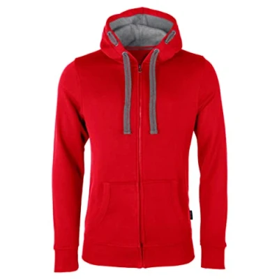Afbeelding van Men&#039;s Hooded Jacket met ritssluiting Red XL