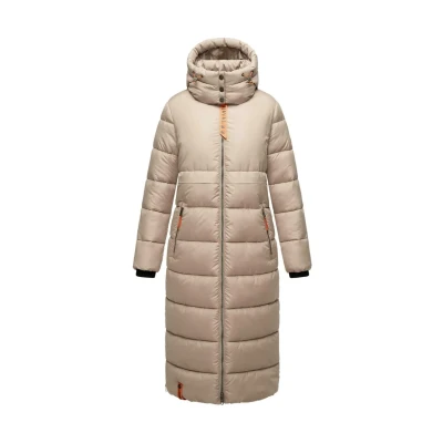 Afbeelding van Navahoo Kristallblume Wintermantel, Dames, Maat: 4XL, Taupe