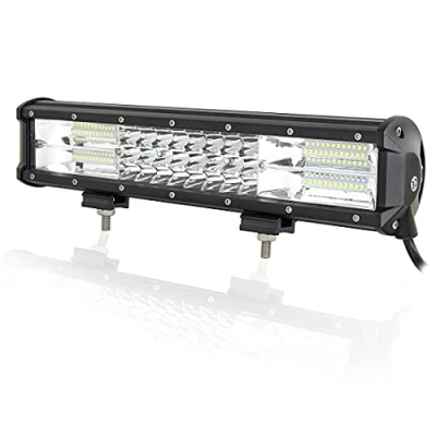 Afbeelding van AUXTINGS 15 inch 216 W drierijige LED werklamp bar auto schijnwerper offroad 6000K impregneren IP67 werklicht 12V 24V