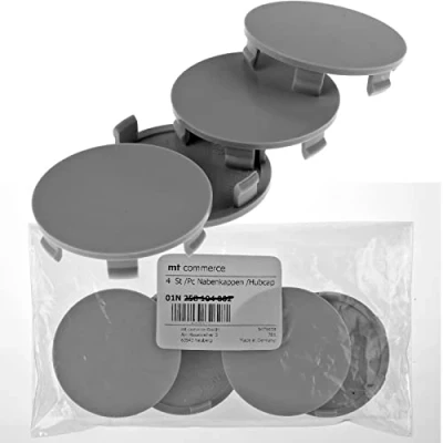 Afbeelding van RKC 4 x 60 mm naafdoppen velgen deksel wielnaafdoppen grijs voor Brock RC Design Platina