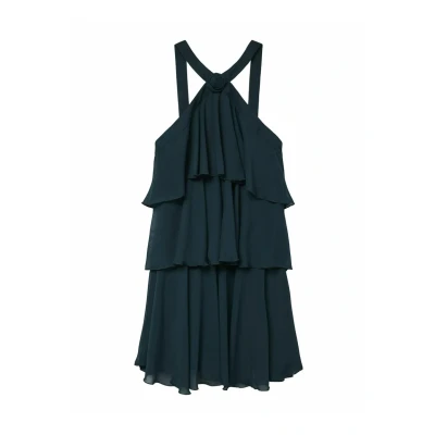 Afbeelding van Vero Moda Vmfelicia Ruffle Short Cocktailjurk, Dames, Maat: Medium, Ponderosa pine