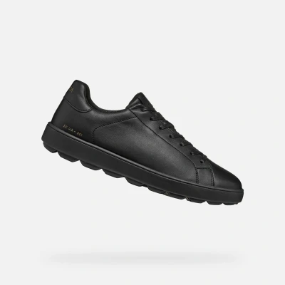 Afbeelding van Geox Spherica ECUB Sneakers laag, Heren, Maat: 44, Black Leer