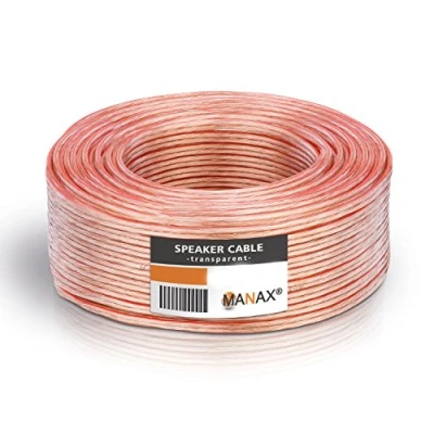 Afbeelding van MANAX® Luidsprekerkabel 2 x 0,75 mm² transparant 10,0 m ring