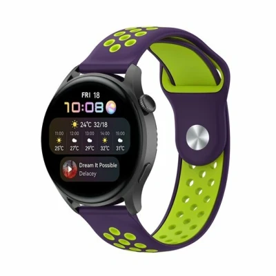 Afbeelding van Garmin Venu 2 &amp; 3 Sport Edition Paars + groen Siliconen / Rubber