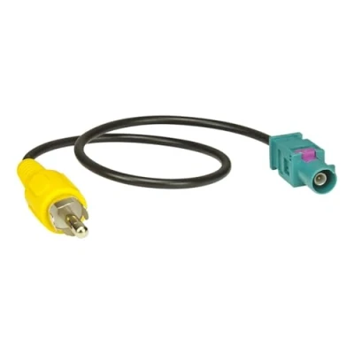 Afbeelding van tomzz Audio 1500 043 Fakra (m) antenneadapterstekker naar cinch rca stekker voor video ingang achteruitrijcamera