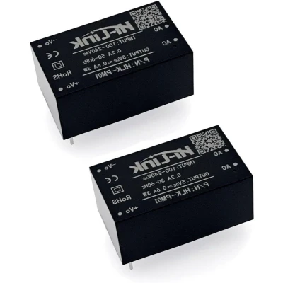 Afbeelding van 2 x AC DC 220 V tot 5 huishoudelijke voedingsmodule HLK PM01
